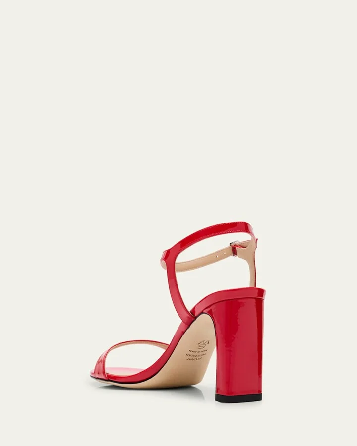 Babette Patent Ankle-Strap Sandals - Image 8