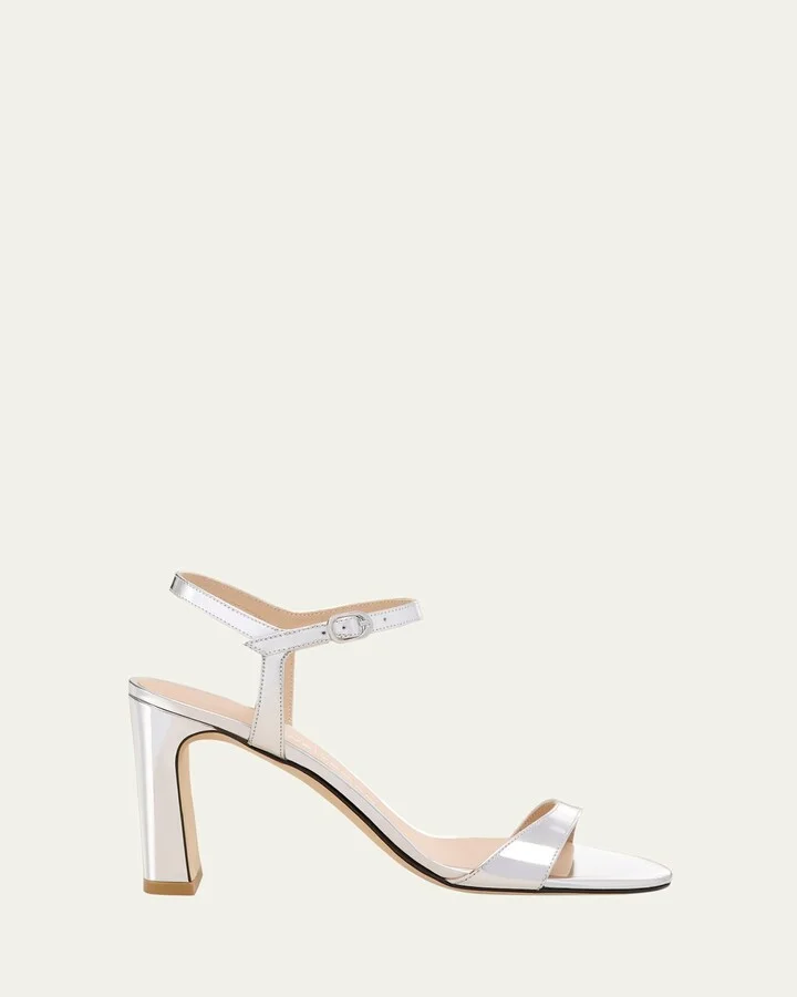 Babette Patent Ankle-Strap Sandals