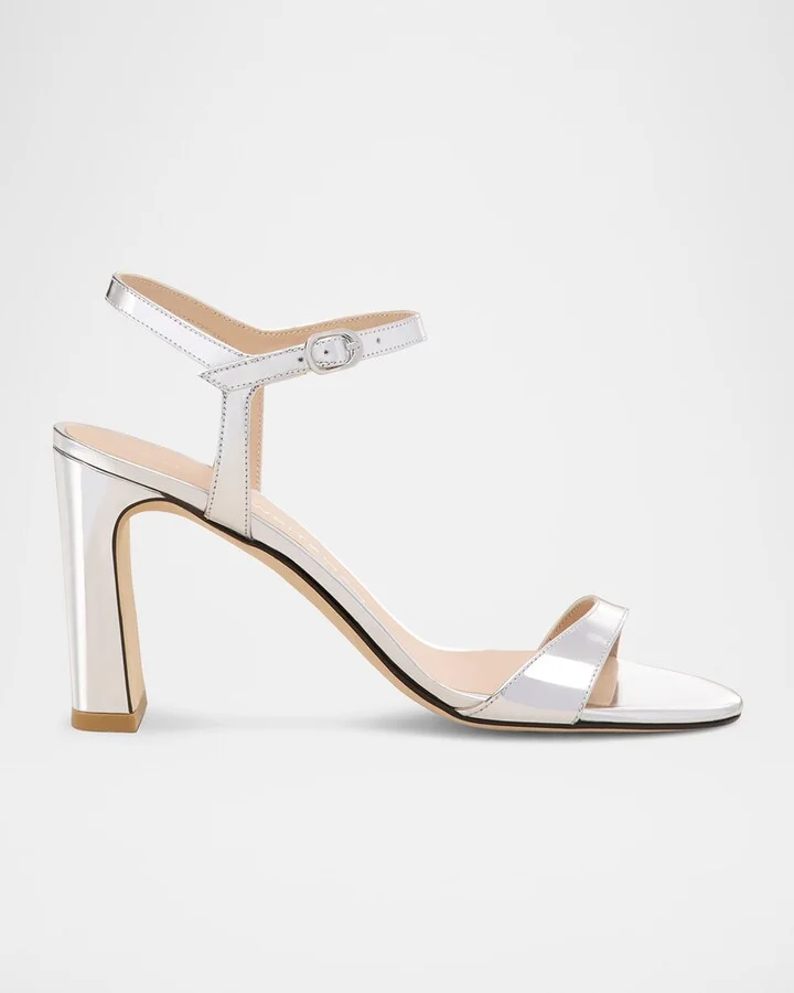 Babette Patent Ankle-Strap Sandals