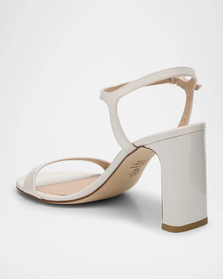 Babette Patent Leather Ankle-Strap Sandals - Image 3