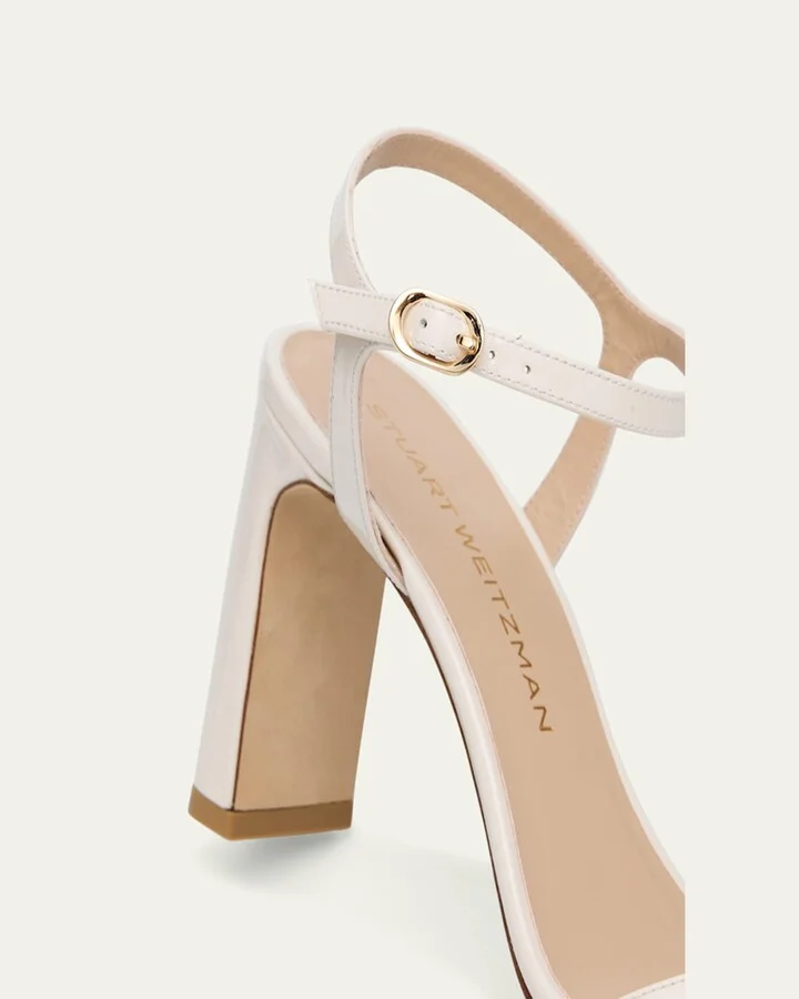 Babette Patent Leather Ankle-Strap Sandals - Image 3