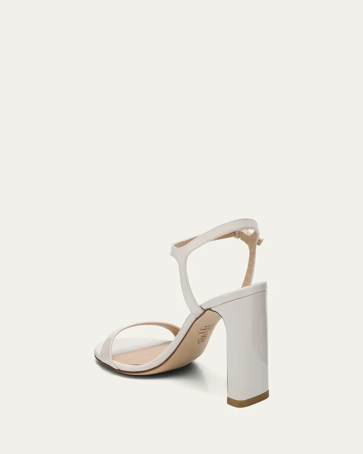 Babette Patent Leather Ankle-Strap Sandals - Image 7