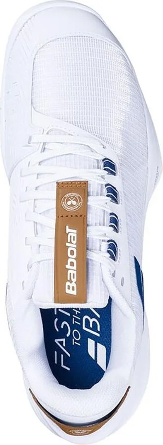 Babolat Jet Tere 2 All Court Wimbledon Mens Tennis Shoes - White/blue navy - Image 2