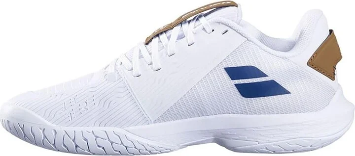 Babolat Jet Tere 2 All Court Wimbledon Mens Tennis Shoes - White/blue navy - Image 3