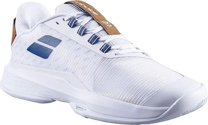 Babolat Jet Tere 2 All Court Wimbledon Mens Tennis Shoes - White/blue navy