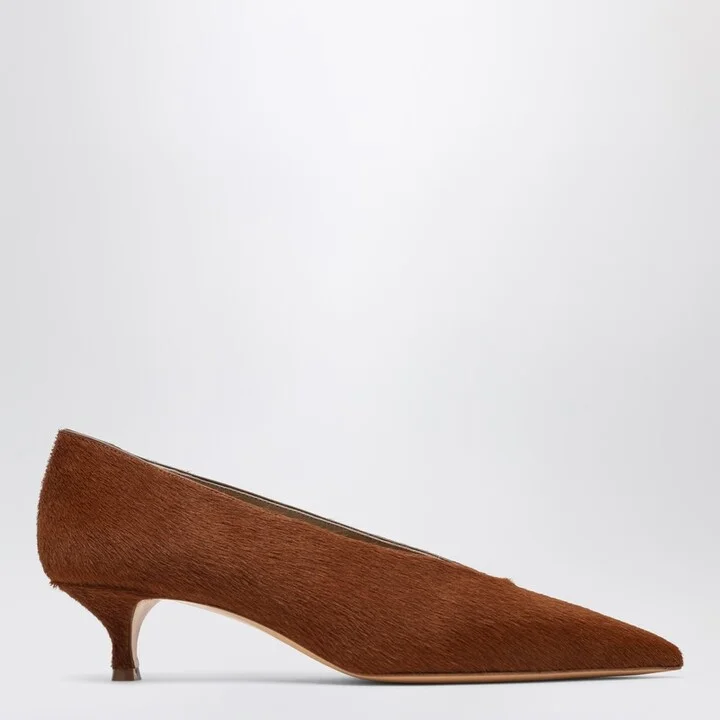Babouche Kitten cowhide-effect dÃ©colletÃ©