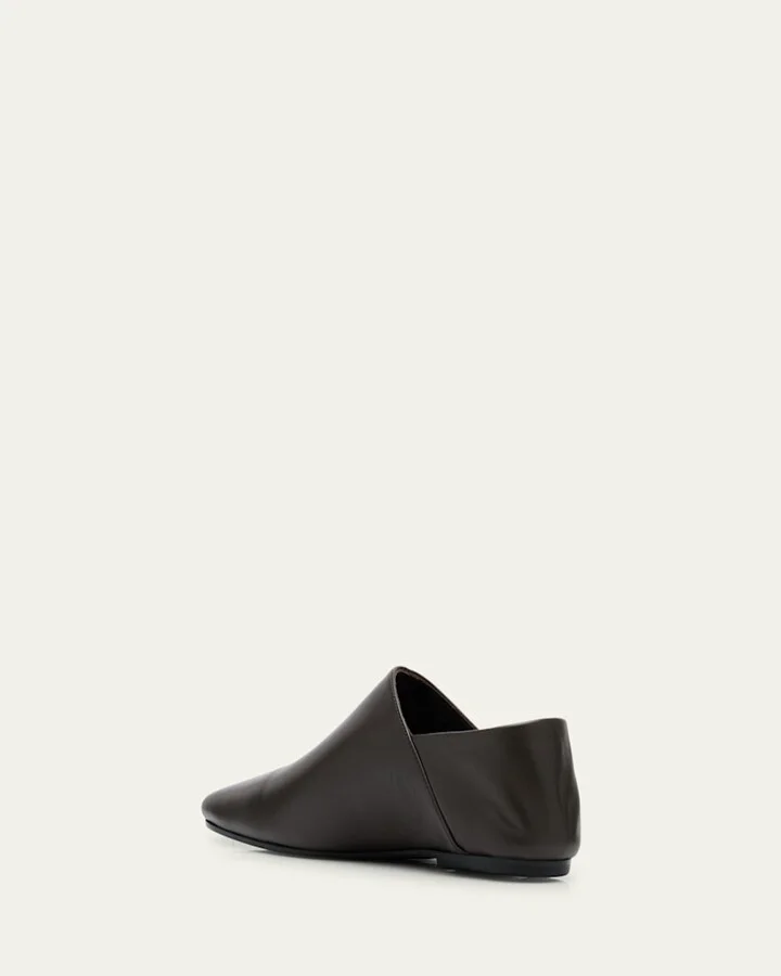 Babouche Leather Ballerina Flats - Image 2