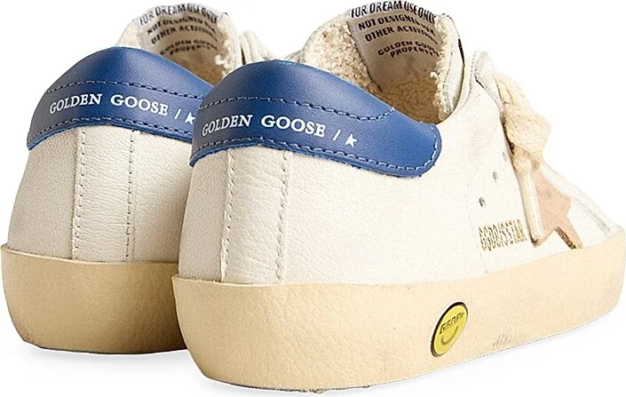Baby Boy's, Little Boy's & Boy's Super-Star Leather Low-Top Sneakers - White Blue Beige - Size 7.5 (Toddler) - Image 3