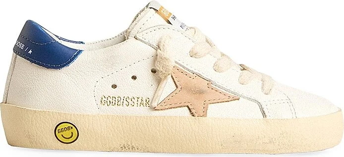 Baby Boy's, Little Boy's & Boy's Super-Star Leather Low-Top Sneakers - White Blue Beige - Size 7.5 (Toddler)