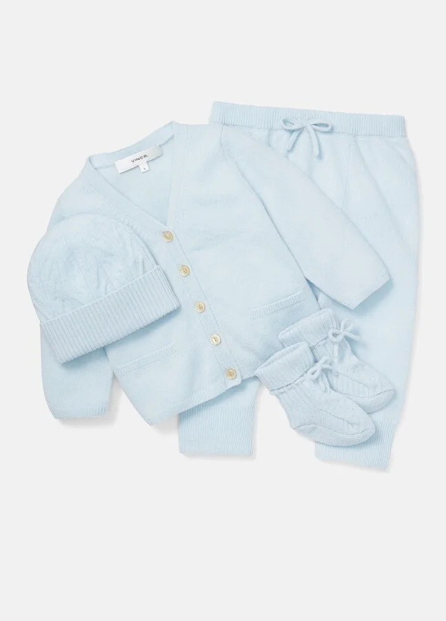 Baby Cashmere Cable Booties - Image 3
