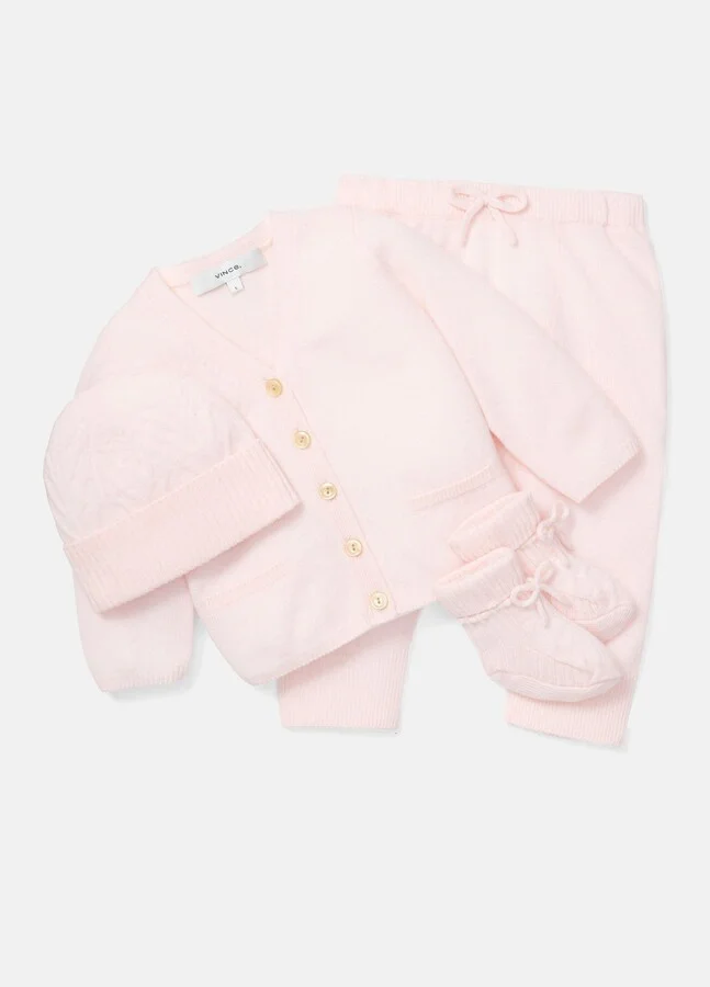 Baby Cashmere Cable Booties - Image 3