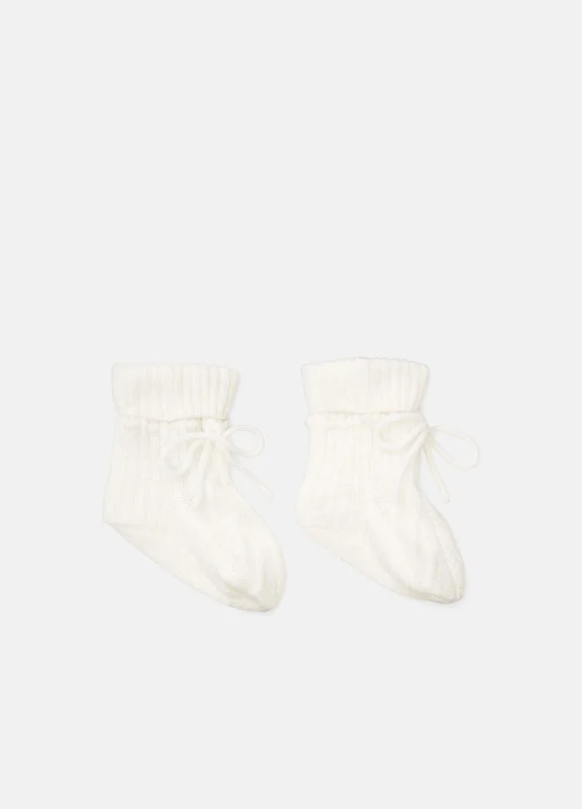 Baby Cashmere Cable Booties