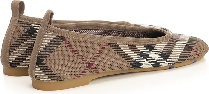 'baby' Check Ballerinas - Image 3