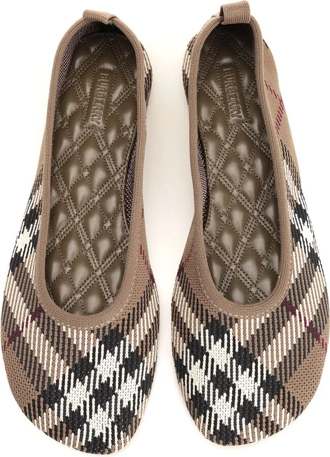 'baby' Check Ballerinas - Image 5