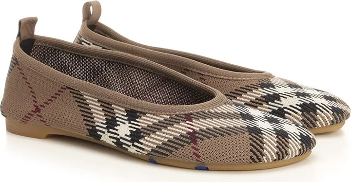 'baby' Check Ballerinas - Image 2