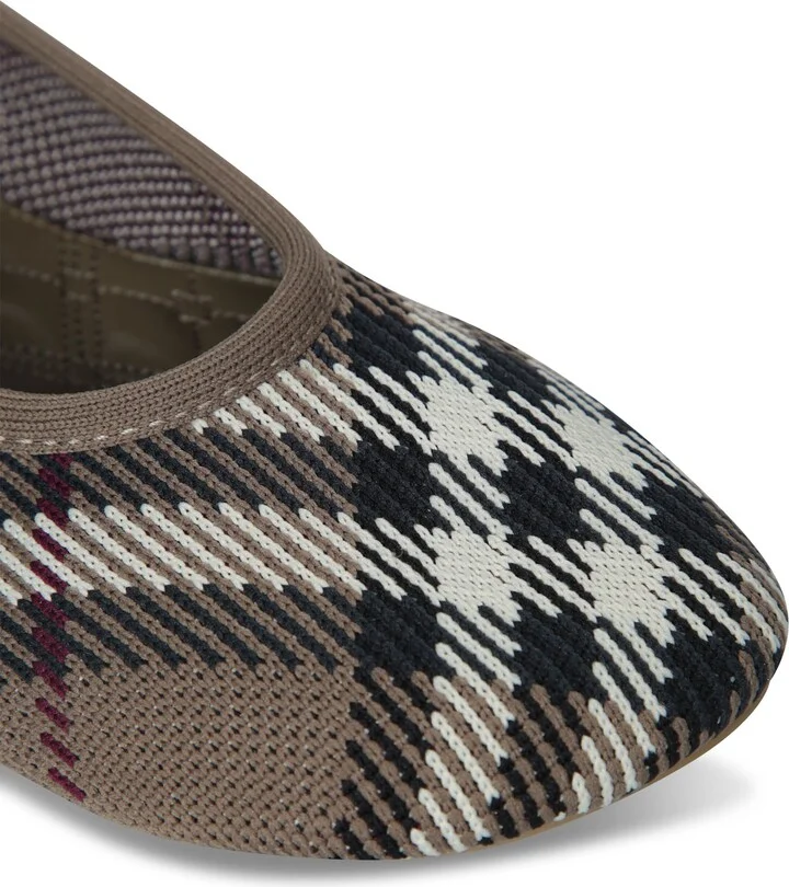 Baby Check Beige Ballerina Flats - Image 4