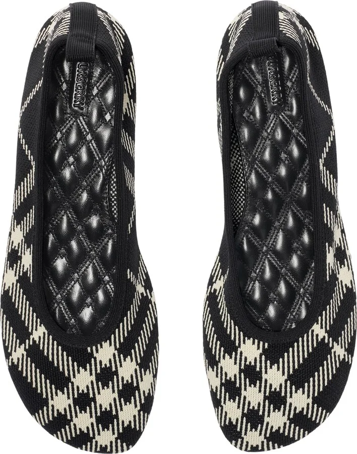 Baby Check Knit Ballerina Flat - Image 4