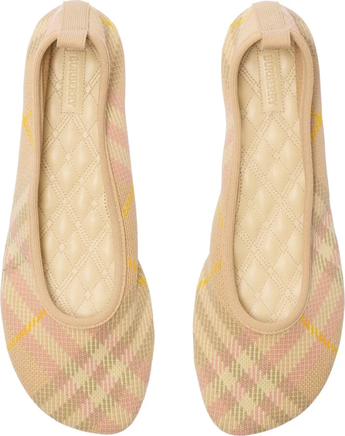 Baby Check Knit Ballerina Flat - Image 4