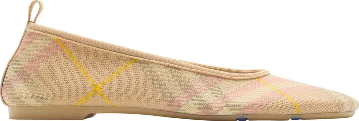 Baby Check Knit Ballerina Flat
