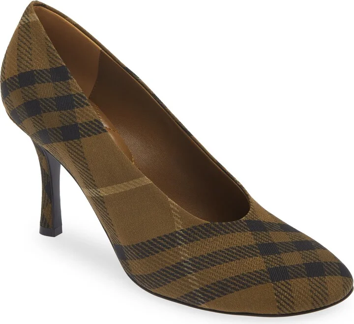 Baby Check Knit Pump