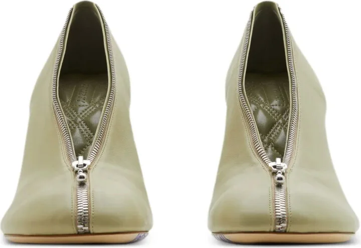 Baby Zip 100mm leather pumps - Image 2