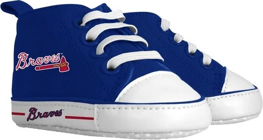 BabyFanatic Pre-Walkers High-Top Unisex Baby Shoes - MLB Atlanta Braves - Image 2