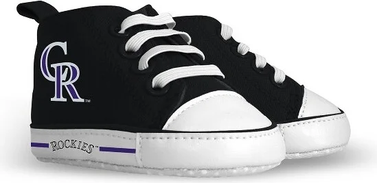 BabyFanatic Pre-Walkers High-Top Unisex Baby Shoes - MLB Colorado Rockies