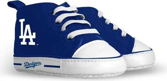 BabyFanatic Pre-Walkers High-Top Unisex Baby Shoes - MLB Los Angeles Dodgers