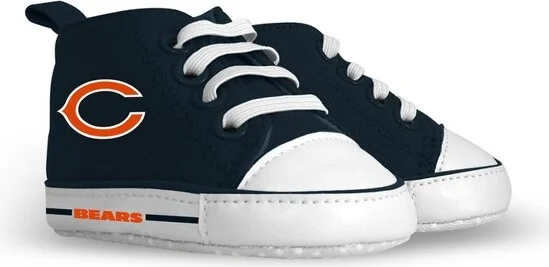 BabyFanatic Pre-Walkers High-Top Unisex Baby Shoes - NFL Chicago Bears - Image 2