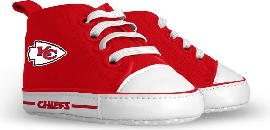 BabyFanatic Pre-Walkers High-Top Unisex Baby Shoes - NFL Kansas City Chiefs