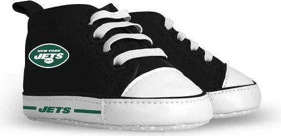 BabyFanatic Pre-Walkers High-Top Unisex Baby Shoes - NFL New York Jets