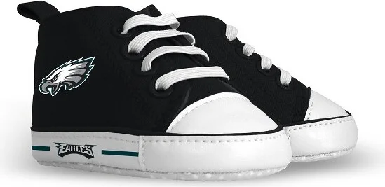 BabyFanatic Pre-Walkers High-Top Unisex Baby Shoes - NFL Philadelphia Eagles