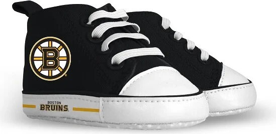 BabyFanatic Pre-Walkers High-Top Unisex Baby Shoes - NHL Boston Bruins