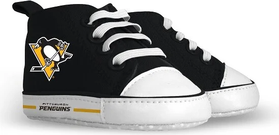 BabyFanatic Pre-Walkers High-Top Unisex Baby Shoes - NHL Pittsburgh Penguins