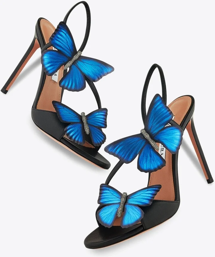 Babylon 105 Butterfly Applique Sandals - Image 3
