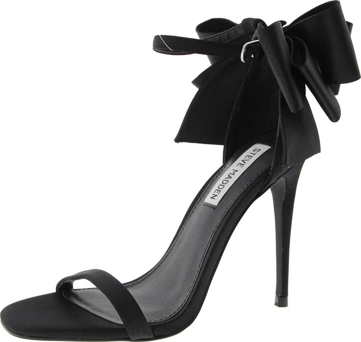 Babylon Womens Bow Satin Heels