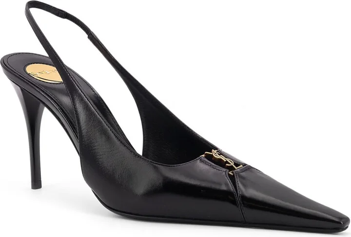 Babylone 90 Pum Leather Slingback Pumps - Image 2
