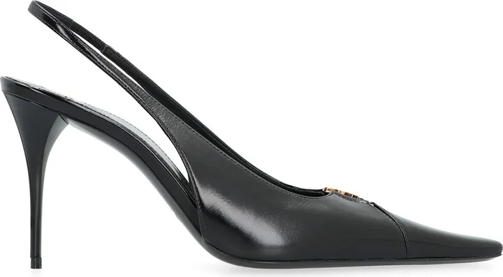Babylone Breteuil Leather Slingback Pumps