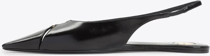 Babylone Calf Leather Slingback Flats - Image 2