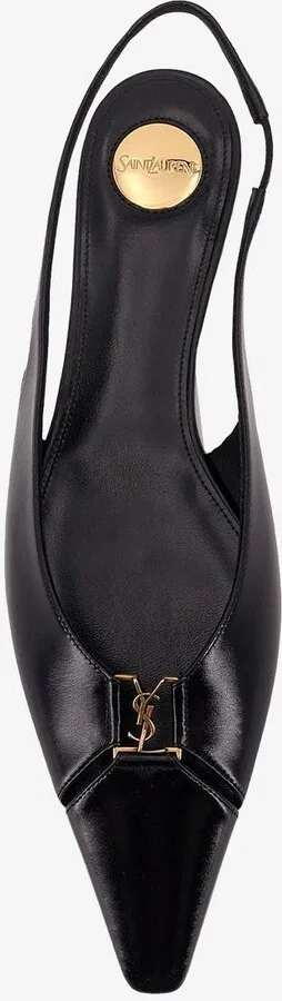 Babylone Leather Slingback Flats - Image 3
