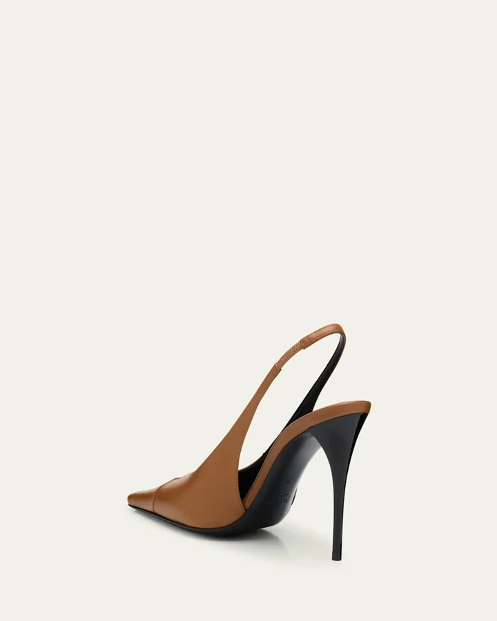 Babylone Leather YSL Slingback Pumps - Image 2