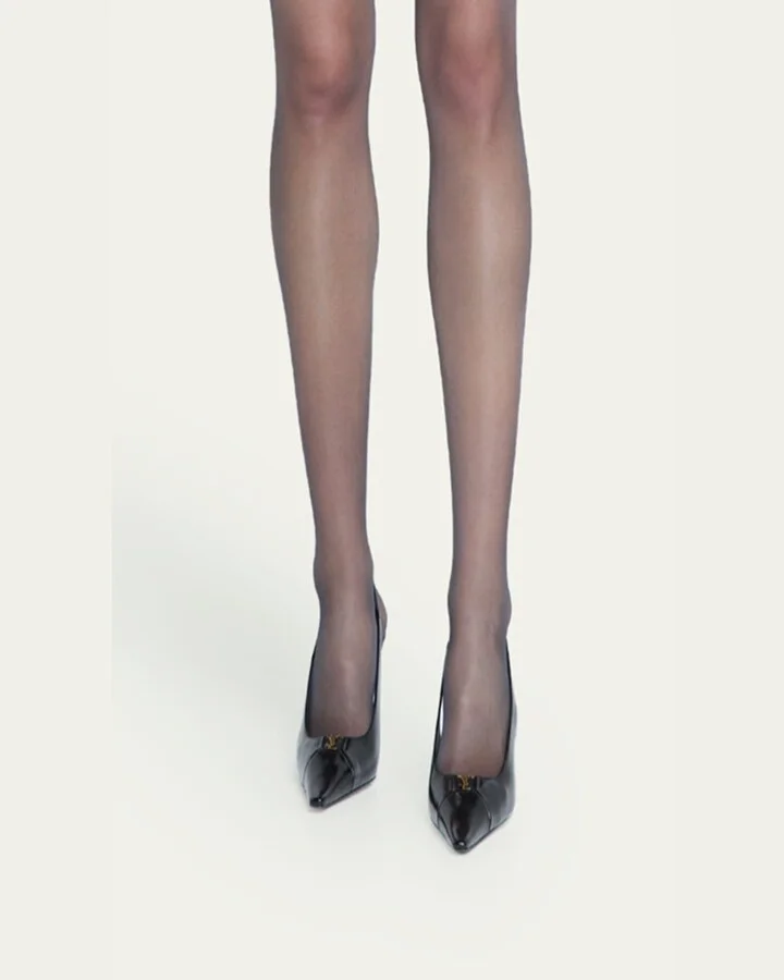 Babylone Leather YSL Slingback Pumps - Image 4