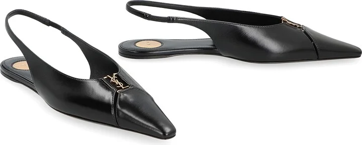 Babylone Pointy-toe Slingback Ballet Flats - Image 3