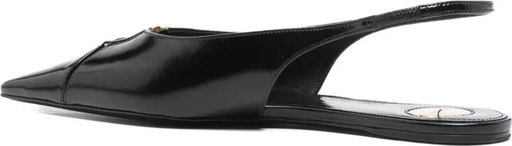 Babylone slingback pointed-toe flats - Image 3