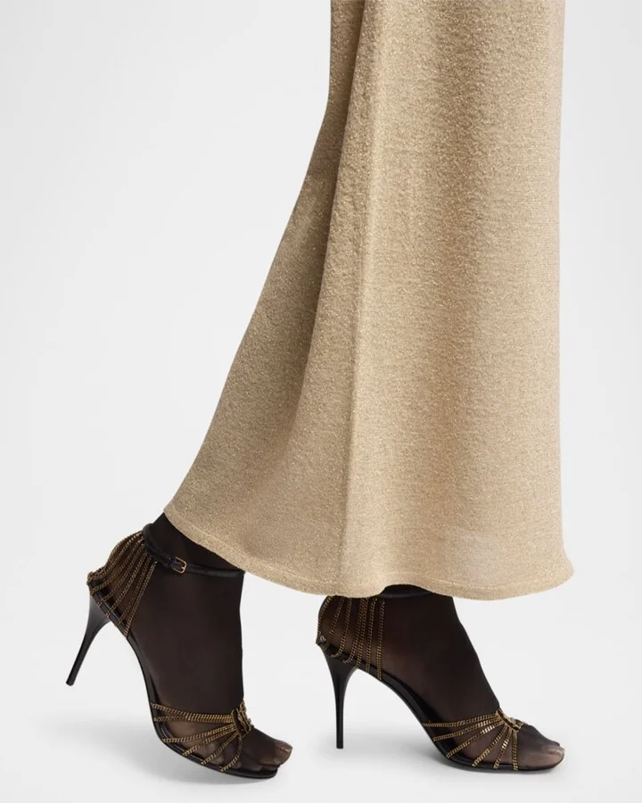 Babylone Strappy Chain YSL Stiletto Sandals - Image 8