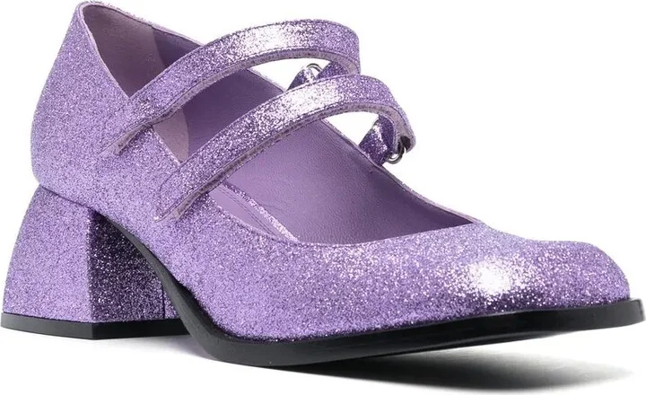 Bacara 55mm glitter mary-jane shoes - Image 2