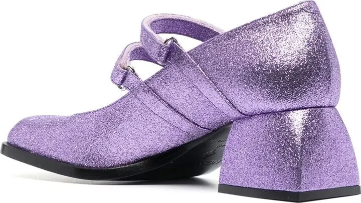 Bacara 55mm glitter mary-jane shoes - Image 3