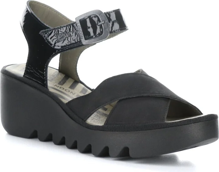Bace Suede & Patent Sandal