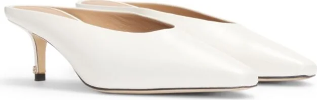 Backless mules in nappa leather