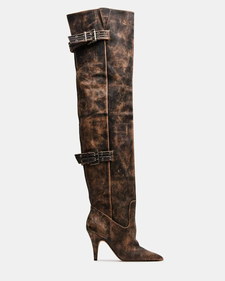 Baddie Brown Distressed